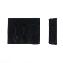 Застежка с крючками черная 2 ряда, 44*55 мм, Arta-F