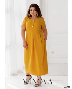 Платье 8-290-горчица Minova