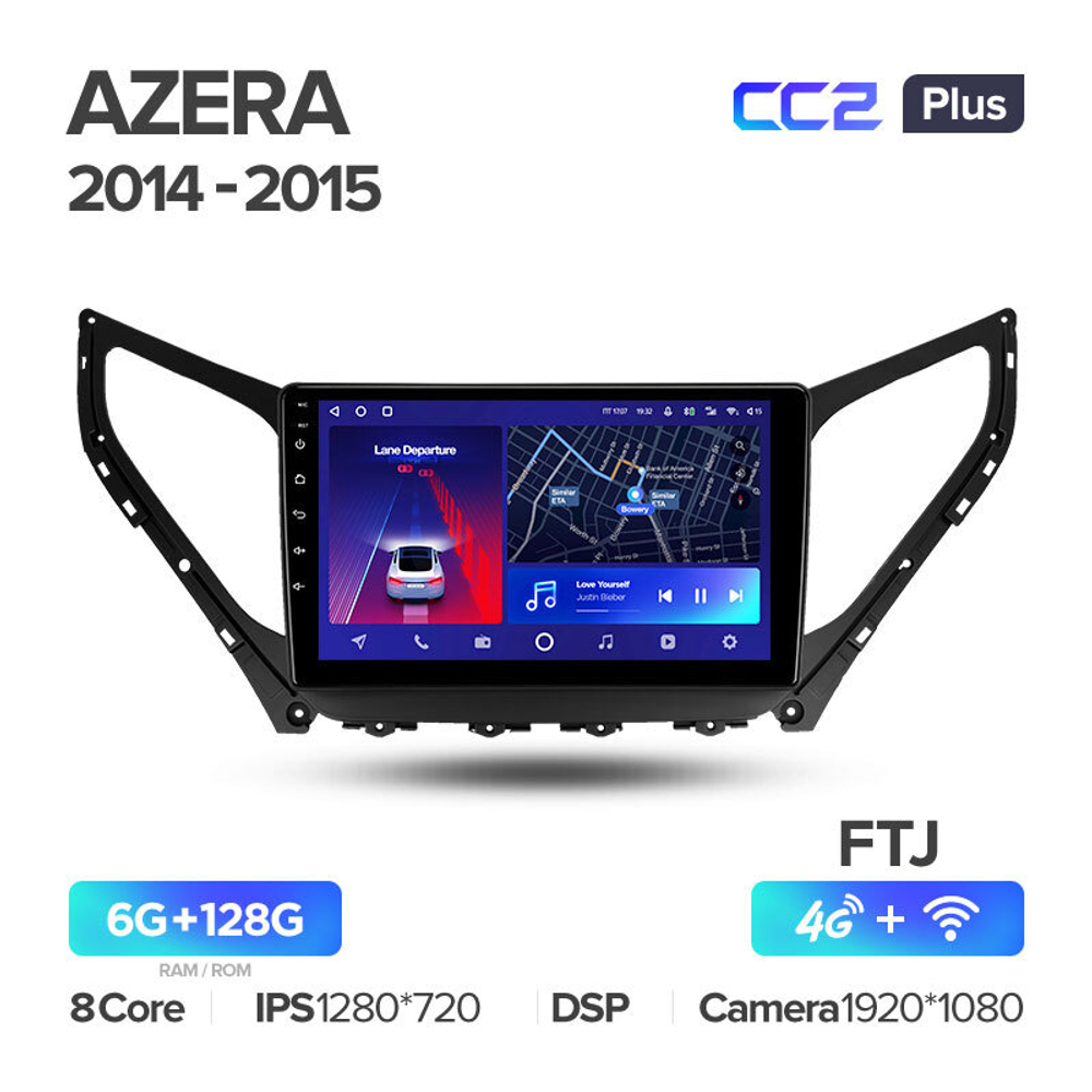 Teyes CC2 Plus 9" для Hyundai Azera 2014-2015