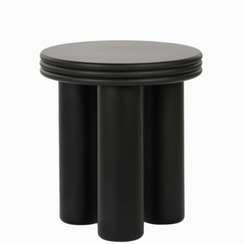 Кофейный стол Lador Ø40х44 см, черный матовый