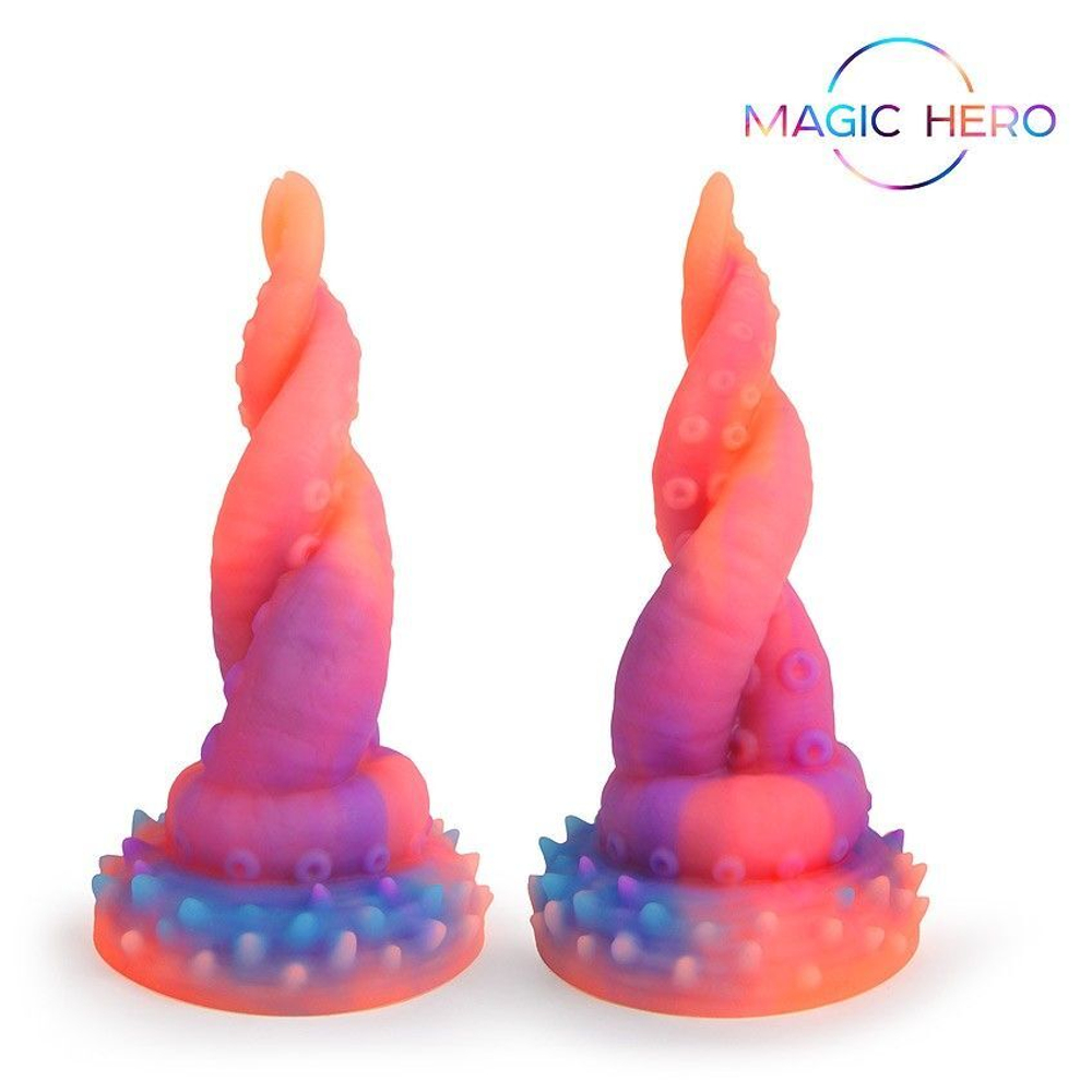 Фантазийный фаллоимитатор Bior toys MAGIC HERO, светящийся, 20 см