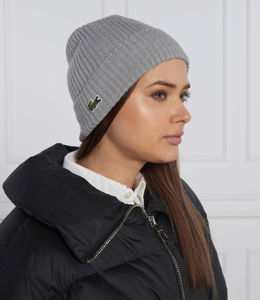 хлопковая шапка Lacoste - серый(RB0001)