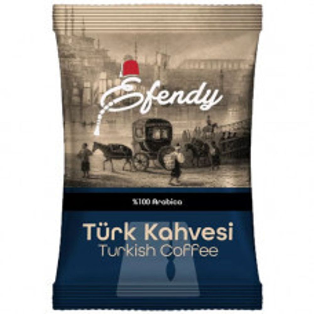 EFFENDY Турецкий кофе темной  обжарки, 100гр, м/уп