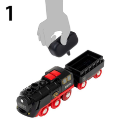 Brio - Trains &amp; Vehicles Christmas Set с поездом на пару на батарейках 36014