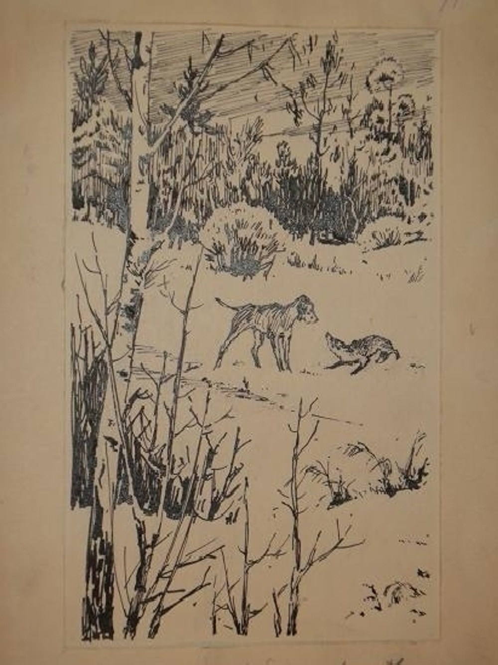 "Тринадцать оригинальных подлинных рисунков художников И.Година и В.Фролова. К книге Веры Чаплиной  Орлик".  - редкое издание