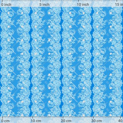 Белое кружево на голубом фоне. by Кружевные узоры от Наталии Александровой 1200 DPI