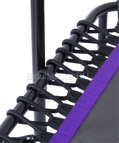 Каркасный батут с Т-образной ручкой, диаметр 4 фт, черно - фиолетовый