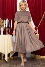 Юбка кружевная Эндис (шоколад) Ю14728-10М LT Collection