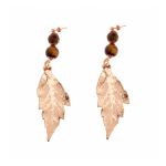 Серьги Ester Bijoux Лист OR1256-RG BR