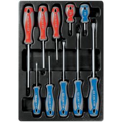 KING TONY (932-000MR) Набор инструментов в красной тележке, 173 предмета