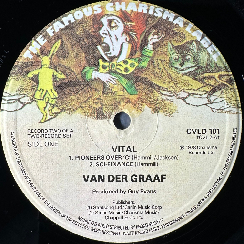 Van Der Graaf ‎– Vital 2LP (Англия 1978г.)
