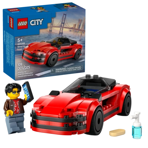 Конструктор LEGO City 60448 Красный спортивный автомобиль
