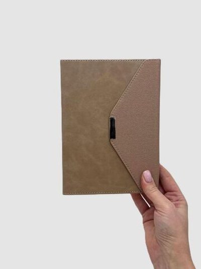 Блокнот А5 конвертом 96 л  в линейку песочно-желтый (30579-3)