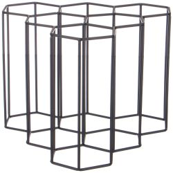 ПОДСТАВКА ДЛЯ БУТЫЛОК ЧЕРНАЯ 27,5*20*26 СМ (КОР=6ШТ)