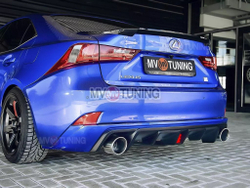 Диффузор заднего бампера с килями Lexus IS (версия 2)