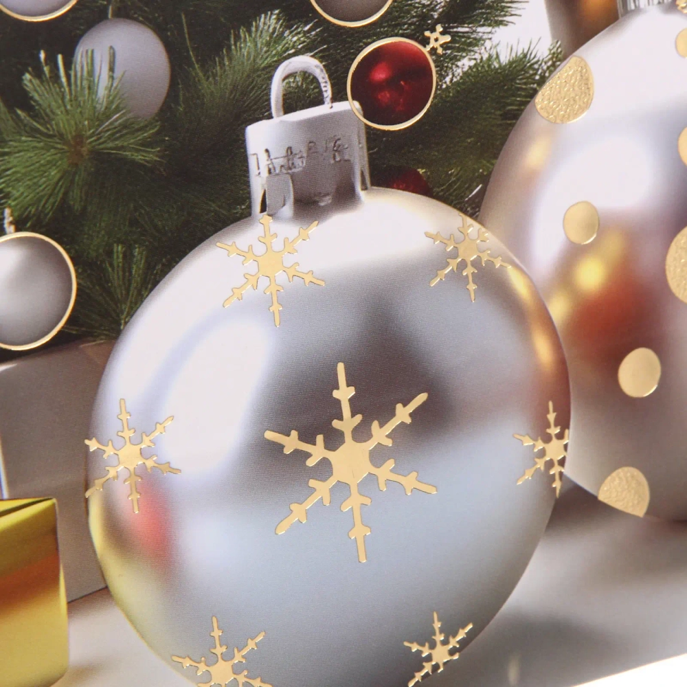 Пакет подарочный «Ёлочные убранства» 18*24*8.5 см, микс