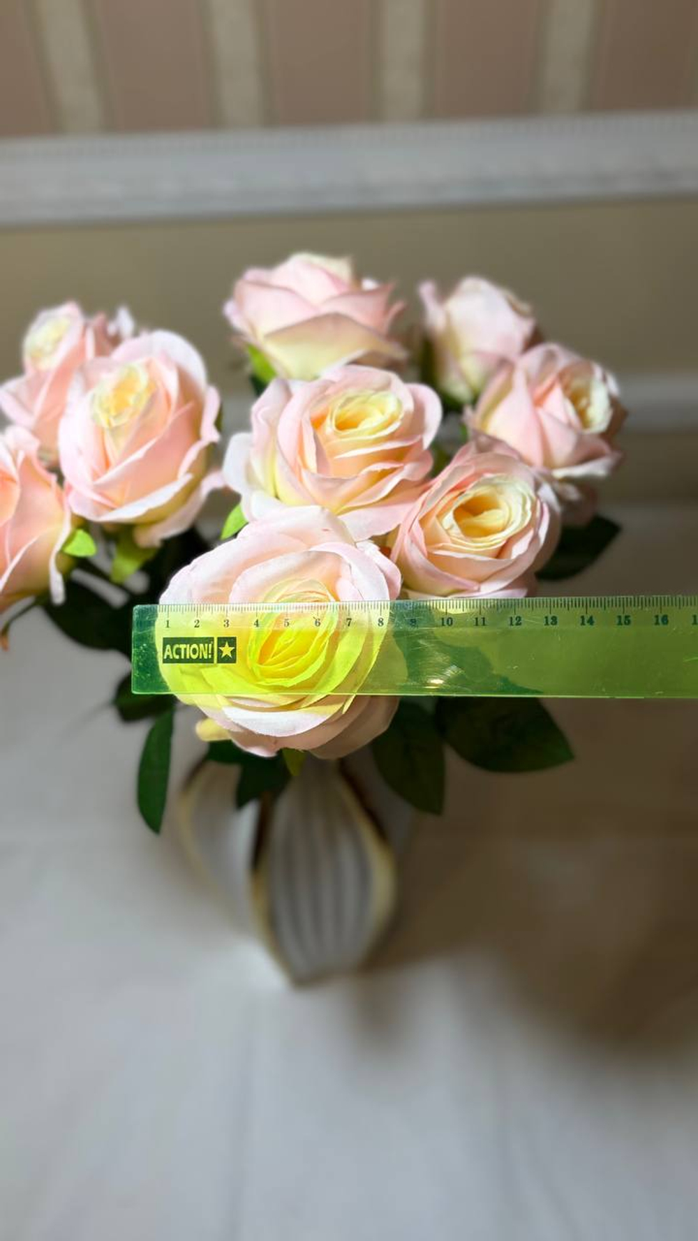 Искусственные цветы, желтые подсолнухи / Высота 44 см. 9 стебелей 9 бутонов/