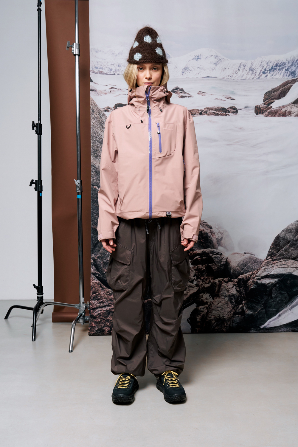 Женская куртка Nothomme Monterest Deserted Mountain Rain "Monet Pink"