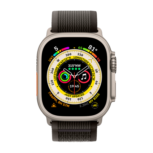 Умные часы Apple Watch Ultra GPS + Cellular, 49mm, Trail Loop S/M, Black/Grey (Черный / Серый)