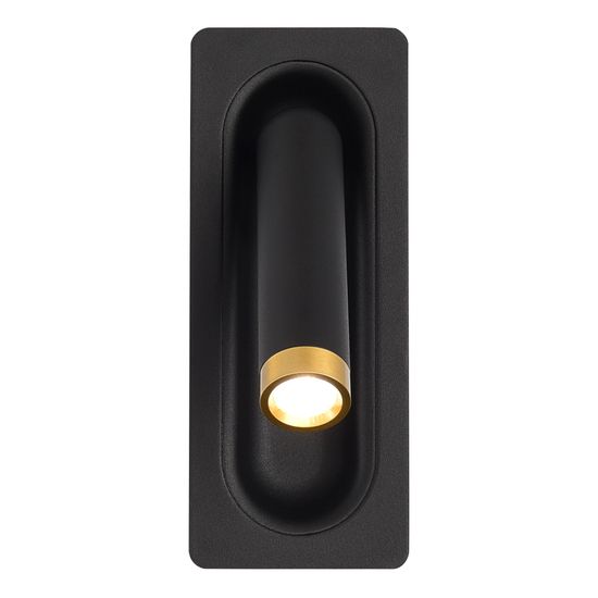 SL6238.401.01 Светильник настенный ST-Luce черный/черный,латунь LED 1*3W 4000K PARILLA