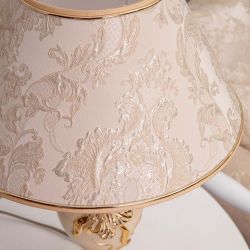 Настольная лампа Флер де Лис Айвори с абажуром №38 Каледония Айвори