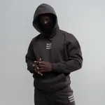 Худи Molotov Mask W21 TRIPLE Logo Темно-Коричневый