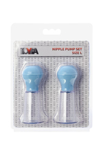 Набор для стимуляции сосков Nipple Pump Set - Size L (Цвет: прозрачный)