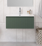 Тумба с раковиной подвесная BelBagno UNO-800-1C-SO-VO Еловый матовый, раковина белая BB-8099-80