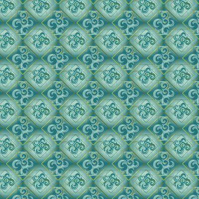 Бирюзовый старинный узор