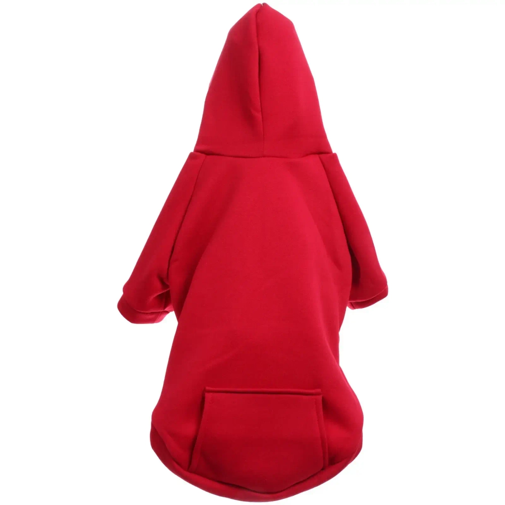 Кофта - толстовка для мелких пород собак «BRO Style», цвет бордовый, р 2XL (на флисе)