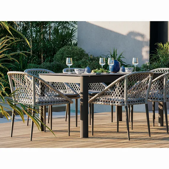 Плетеный стул Sverre, серый