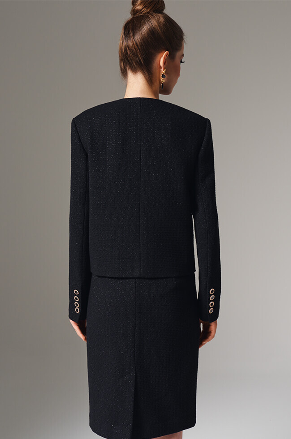 1898 Жакет женский (черный)