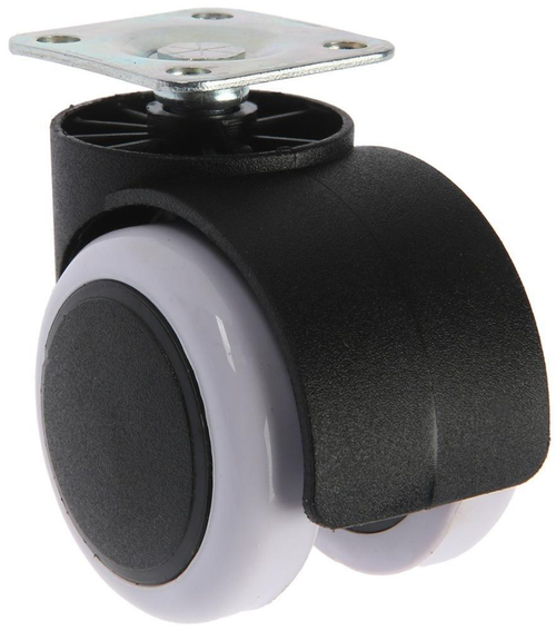 Колесо для мебели D50мм черная с серым