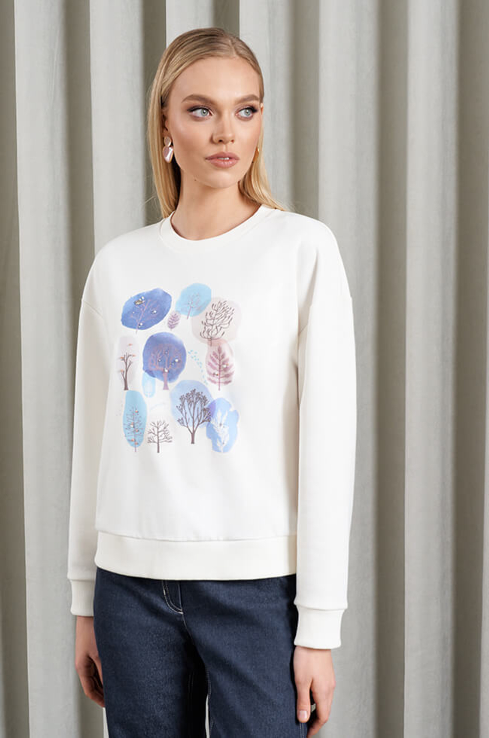 22940 Джемпер женский (молочный)