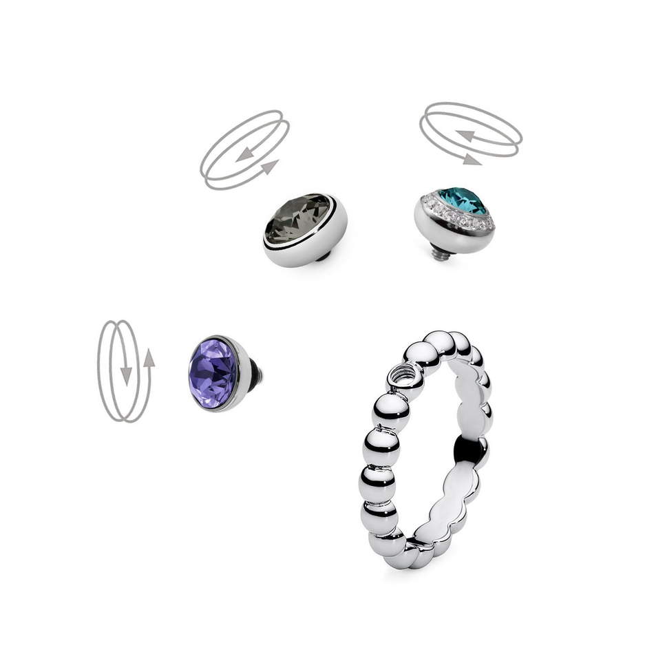 Кольцо - База Qudo Veroli silver 17.8 мм 628159 S