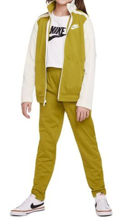 Костюм теннисный Nike U Swoosh Futura Poly Cuff TS - moss/coconut milk/white/white