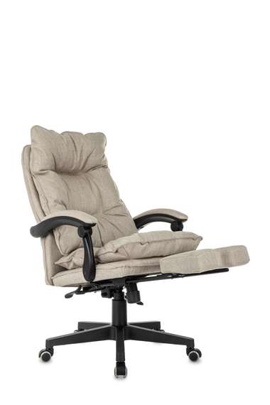 Кресло руководителя Бюрократ CH-820MSG-F бежевый 38-402 крестов. пластик подст.для ног