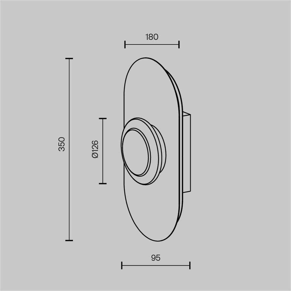 Светильник настенный светодиодный Maytoni   MOD361WL-L20BS3K