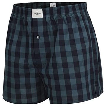 Мужские трусы-шорты зеленые в клетку Tom Tailor 070517/5100 324