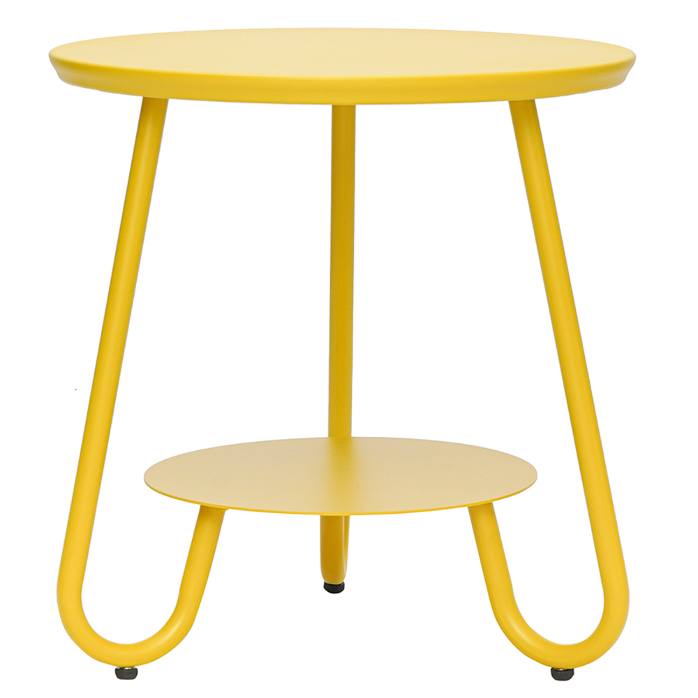 Столик журнальный stian, D50 см, желтый