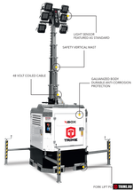 Осветительная вышка TRIME X-Box 6x160W 48V LED дизельная - [8.5 м / Kubota]