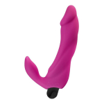 Ярко-розовый вибростимулятор 14,9см для точки G Adrien Lastic Alive Bifun Pro