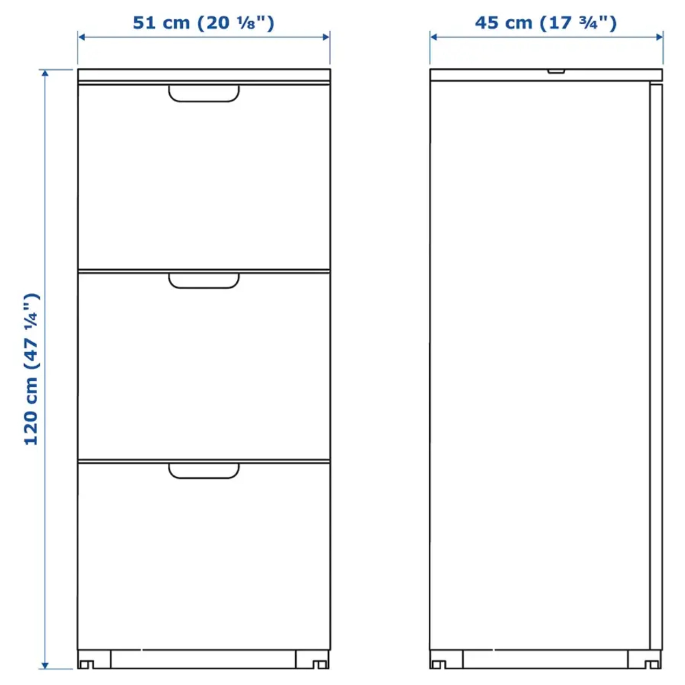Шкаф для документов - IKEA GALANT/ГАЛАНТ ИКЕА, 120х45х51 см, белый