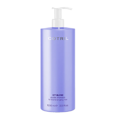 Шампунь  для холодного блонда ежедневного применения ICY BLOND purple shampoo for blond or grey hair COTRIL, 1000мл
