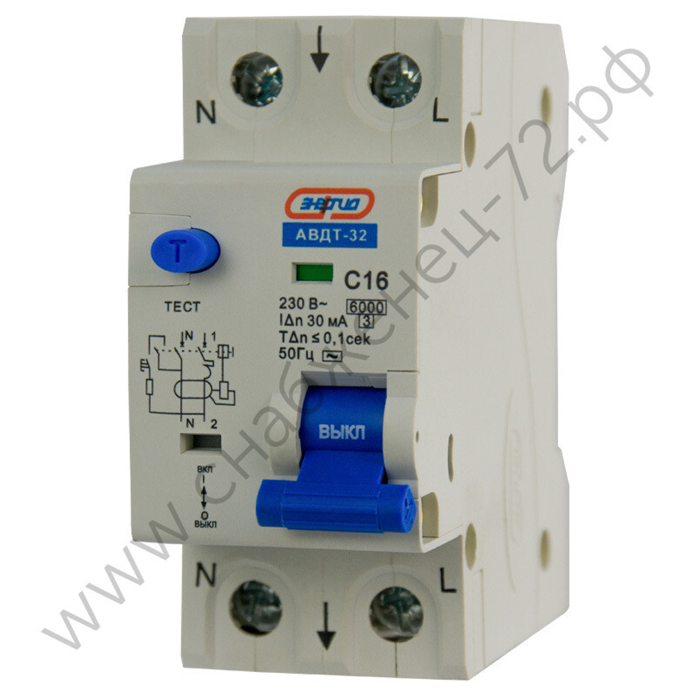 Автоматические выключатели дифференциального тока Энергия АВДТ-32