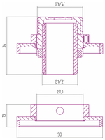 Набор Сунержа для радиатора Эстет (отражатель + сгон компенсатора)