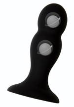 Черная анальная втулка Hidro M - 10,5 см.