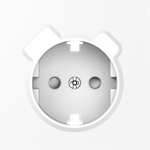 Накладка для розетки Schuko с зарядным устройством USB A+C, со шторками 16A 250В, глянцевый белый, серия S08