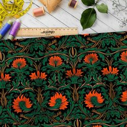 Ткань премиум Оксфорд 600D экзотические цветочные фантазии