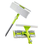 Швабра многофункциональная "Мультишвабра" 2 в 1 телескоп ручка с насадкой из микрофибры 30см и съемным водосгоном ХС-59